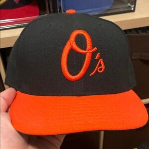 Black and Orange Orioles Baseball Cap